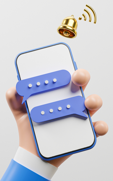 Persona escribiendo mensaje de contacto